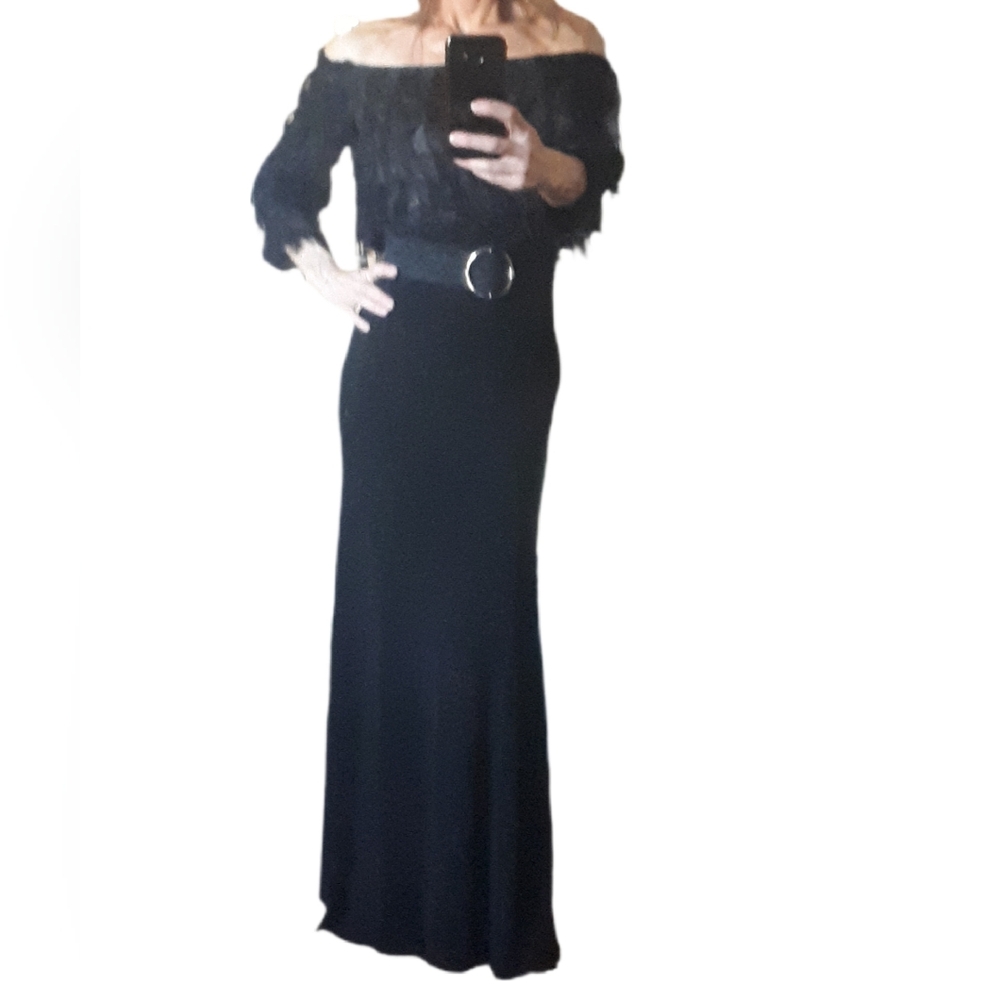 New Zara Black Knit Maxi Skirt